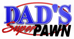 Dad's Super Pawn business logo
